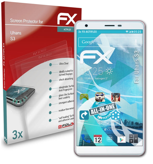 atFoliX FX-ActiFleX Displayschutzfolie für Uhans S3