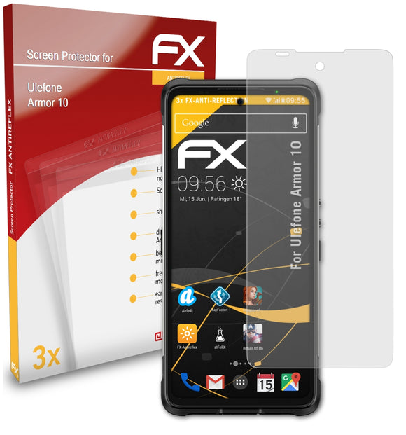 atFoliX FX-Antireflex Displayschutzfolie für Ulefone Armor 10