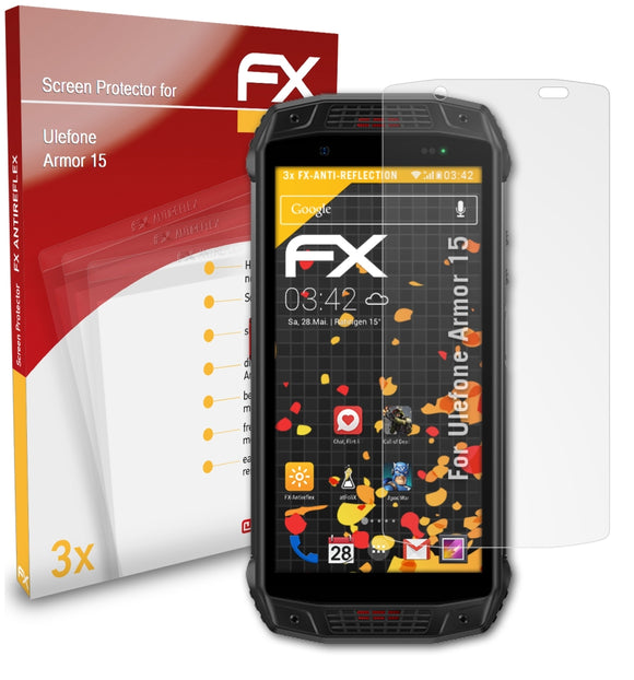 atFoliX FX-Antireflex Displayschutzfolie für Ulefone Armor 15