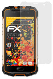 Panzerfolie atFoliX kompatibel mit Ulefone Armor 2, entspiegelnde und stoßdämpfende FX (3X)