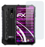 Glasfolie atFoliX kompatibel mit Ulefone Armor 6, 9H Hybrid-Glass FX