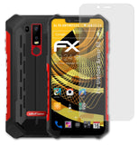 Panzerfolie atFoliX kompatibel mit Ulefone Armor 6E, entspiegelnde und stoßdämpfende FX (3X)