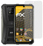 Panzerfolie atFoliX kompatibel mit Ulefone Armor 8 5G, entspiegelnde und stoßdämpfende FX (3X)