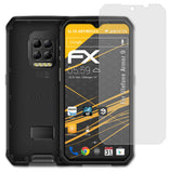 Panzerfolie atFoliX kompatibel mit Ulefone Armor 9, entspiegelnde und stoßdämpfende FX (3X)