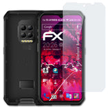 Glasfolie atFoliX kompatibel mit Ulefone Armor 9, 9H Hybrid-Glass FX