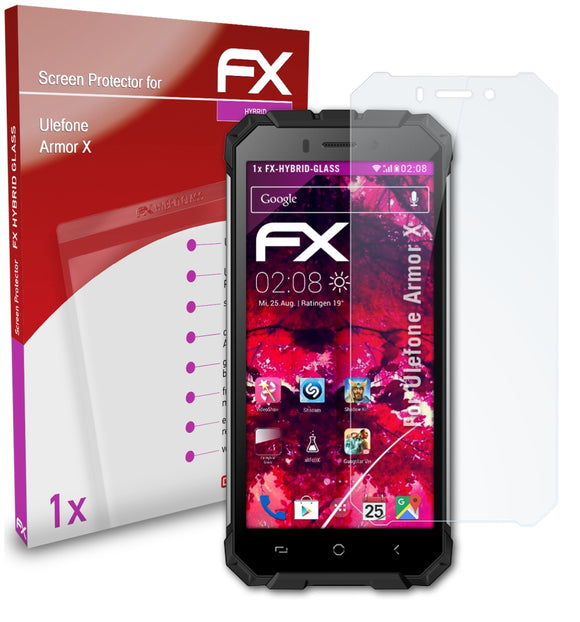 atFoliX FX-Hybrid-Glass Panzerglasfolie für Ulefone Armor X