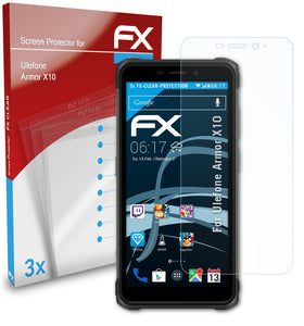 atFoliX FX-Clear Schutzfolie für Ulefone Armor X10