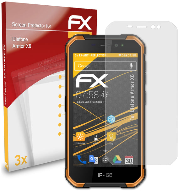 atFoliX FX-Antireflex Displayschutzfolie für Ulefone Armor X6