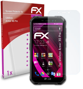 atFoliX FX-Hybrid-Glass Panzerglasfolie für Ulefone Armor X6 Pro