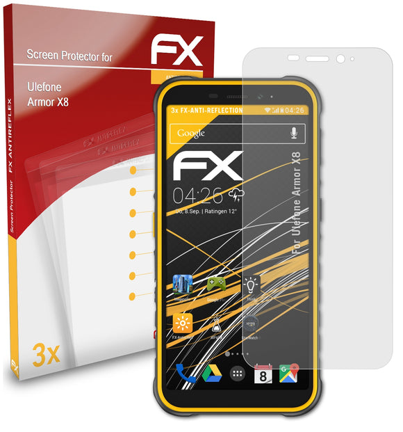 atFoliX FX-Antireflex Displayschutzfolie für Ulefone Armor X8