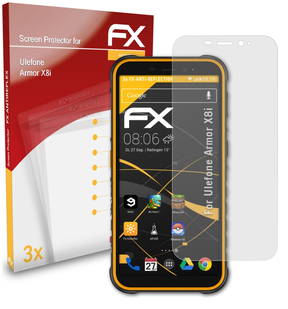 atFoliX FX-Antireflex Displayschutzfolie für Ulefone Armor X8i