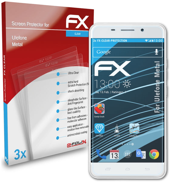 atFoliX FX-Clear Schutzfolie für Ulefone Metal