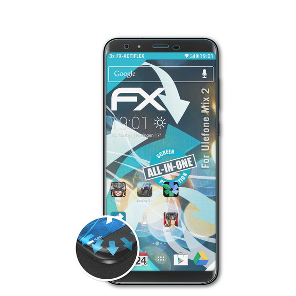 atFoliX FX-ActiFleX Displayschutzfolie für Ulefone Mix 2