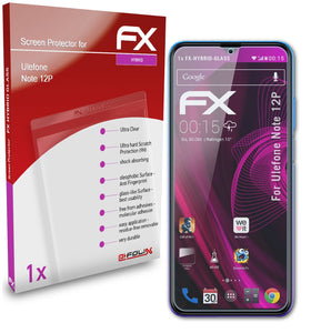 atFoliX FX-Hybrid-Glass Panzerglasfolie für Ulefone Note 12P