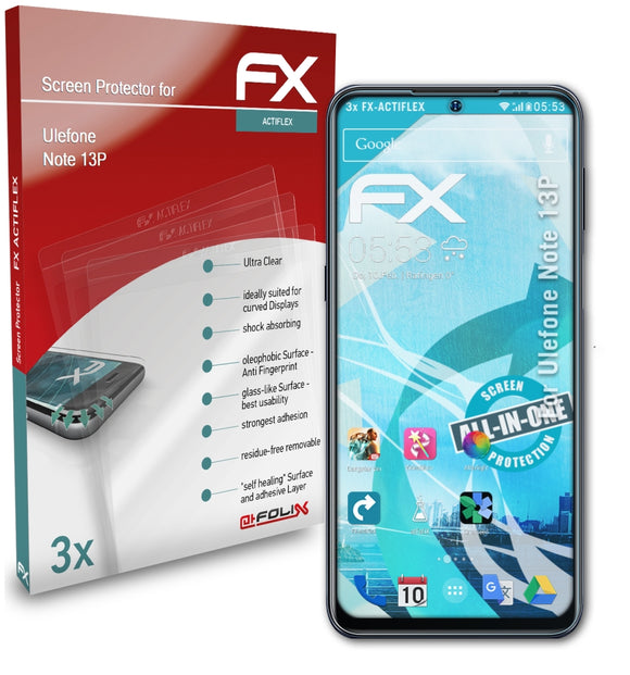 atFoliX FX-ActiFleX Displayschutzfolie für Ulefone Note 13P