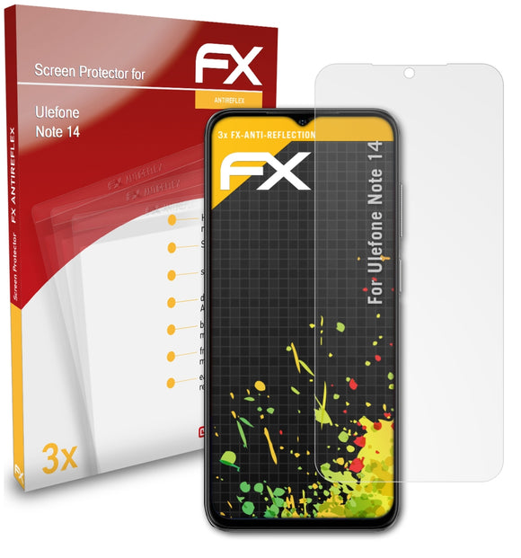 atFoliX FX-Antireflex Displayschutzfolie für Ulefone Note 14