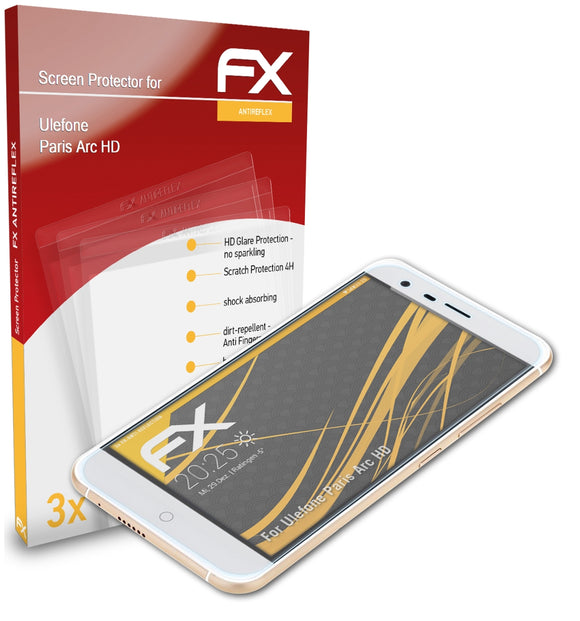 atFoliX FX-Antireflex Displayschutzfolie für Ulefone Paris Arc HD