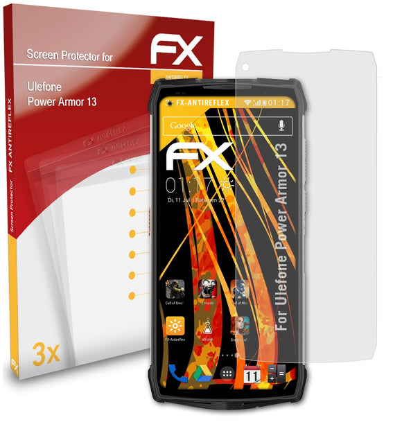 atFoliX FX-Antireflex Displayschutzfolie für Ulefone Power Armor 13