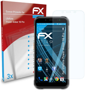 atFoliX FX-Clear Schutzfolie für Ulefone Power Armor 16 Pro