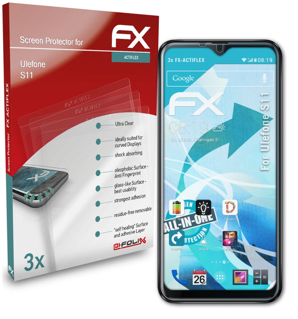 atFoliX FX-ActiFleX Displayschutzfolie für Ulefone S11