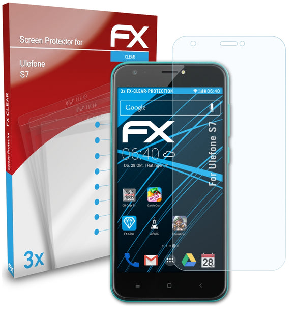 atFoliX FX-Clear Schutzfolie für Ulefone S7