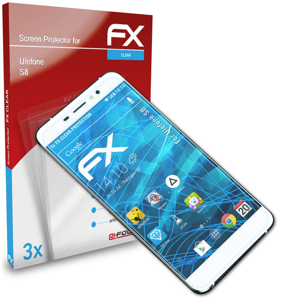 atFoliX FX-Clear Schutzfolie für Ulefone S8