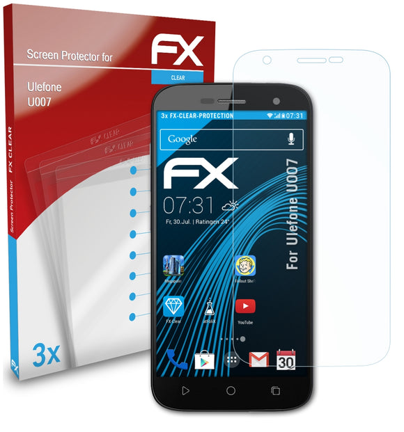 atFoliX FX-Clear Schutzfolie für Ulefone U007