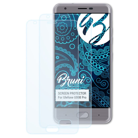 Bruni Basics-Clear Displayschutzfolie für Ulefone U008 Pro