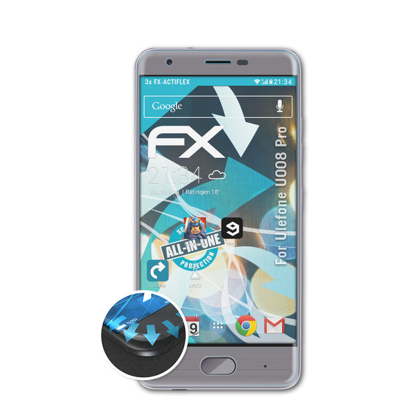 atFoliX FX-ActiFleX Displayschutzfolie für Ulefone U008 Pro