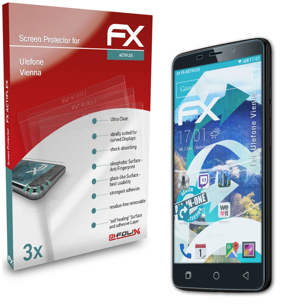 atFoliX FX-ActiFleX Displayschutzfolie für Ulefone Vienna
