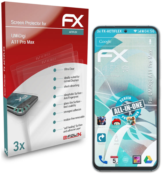 atFoliX FX-ActiFleX Displayschutzfolie für UMiDigi A11 Pro Max