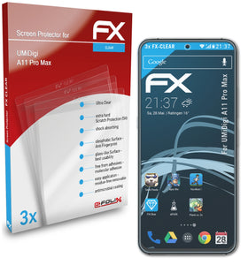 atFoliX FX-Clear Schutzfolie für UMiDigi A11 Pro Max