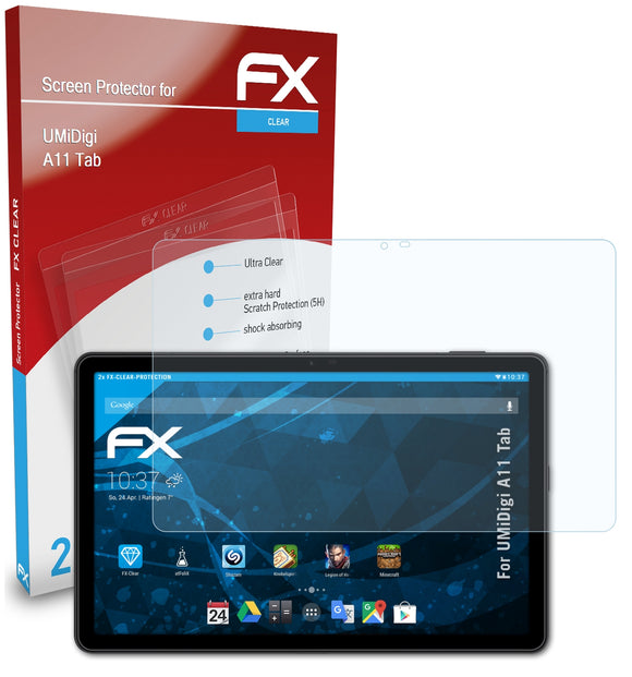atFoliX FX-Clear Schutzfolie für UMiDigi A11 Tab