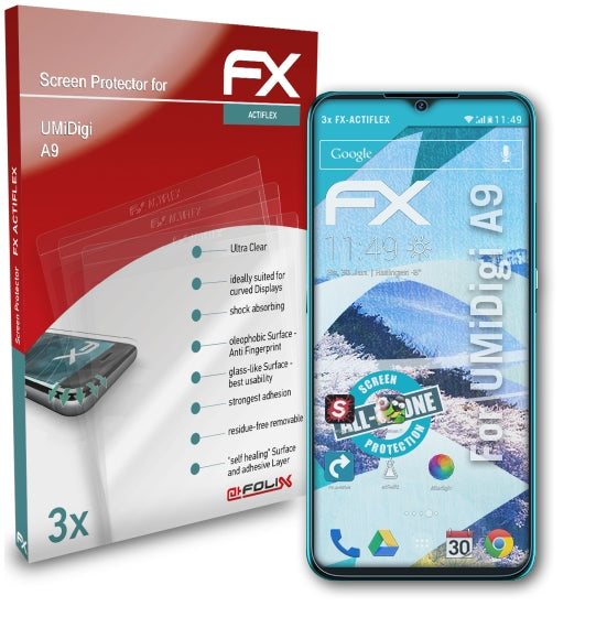 atFoliX FX-ActiFleX Displayschutzfolie für UMiDigi A9