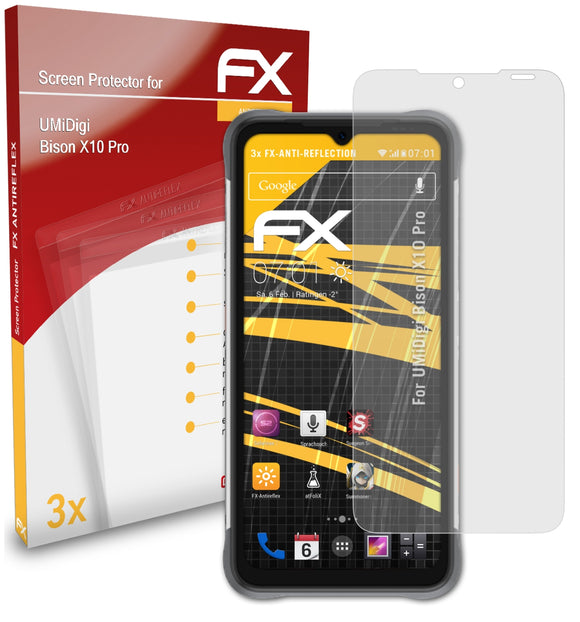 atFoliX FX-Antireflex Displayschutzfolie für UMiDigi Bison X10 Pro