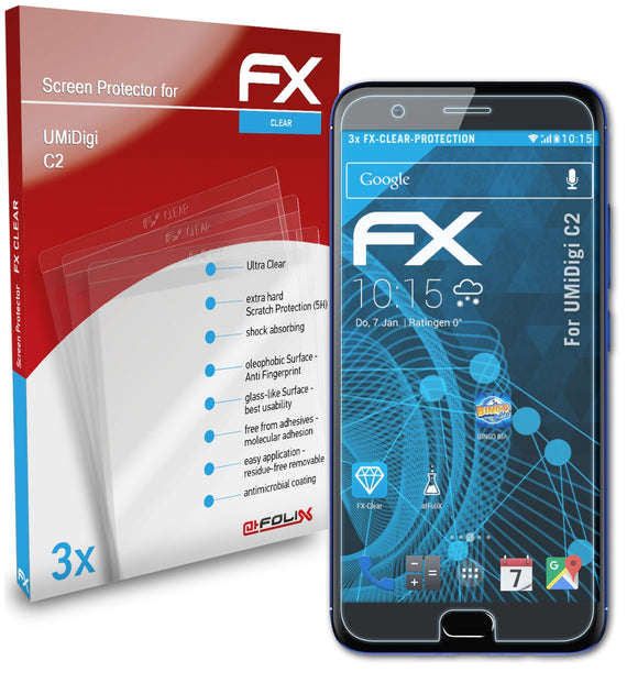atFoliX FX-Clear Schutzfolie für UMiDigi C2