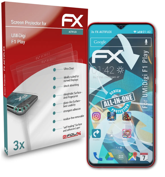 atFoliX FX-ActiFleX Displayschutzfolie für UMiDigi F1 Play