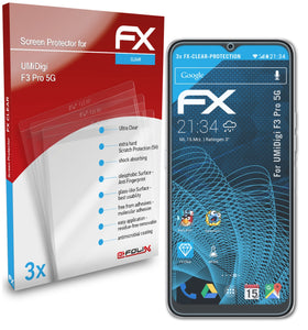 atFoliX FX-Clear Schutzfolie für UMiDigi F3 Pro 5G