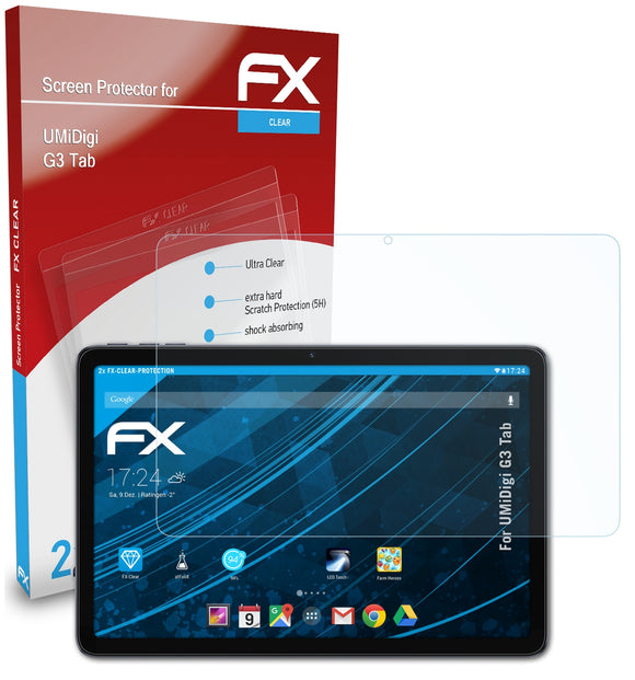atFoliX FX-Clear Schutzfolie für UMiDigi G3 Tab