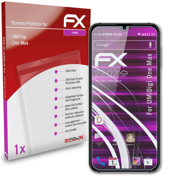 atFoliX FX-Hybrid-Glass Panzerglasfolie für UMiDigi One Max