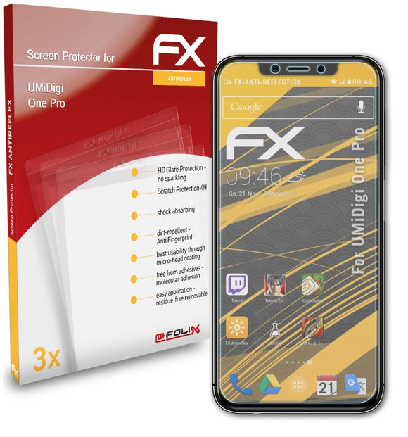 atFoliX FX-Antireflex Displayschutzfolie für UMiDigi One Pro