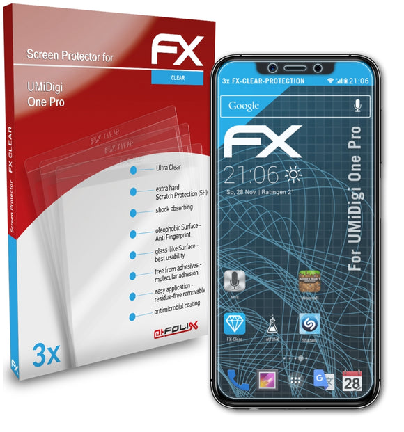 atFoliX FX-Clear Schutzfolie für UMiDigi One Pro