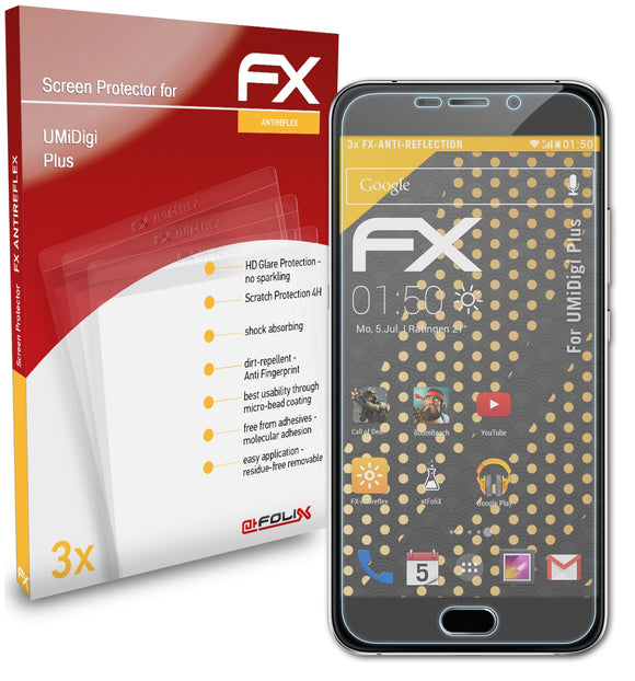 atFoliX FX-Antireflex Displayschutzfolie für UMiDigi Plus