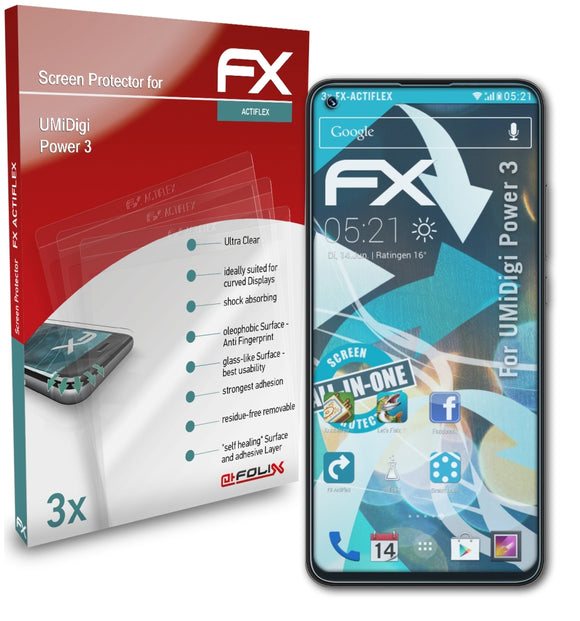 atFoliX FX-ActiFleX Displayschutzfolie für UMiDigi Power 3