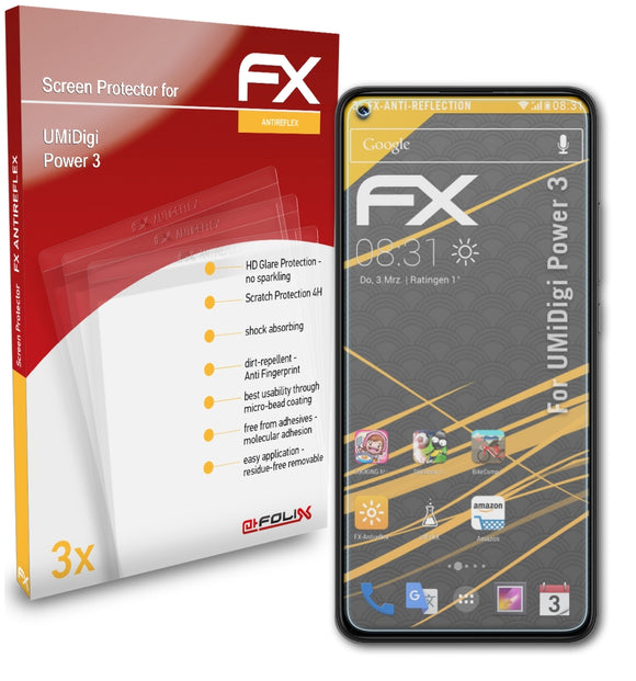 atFoliX FX-Antireflex Displayschutzfolie für UMiDigi Power 3