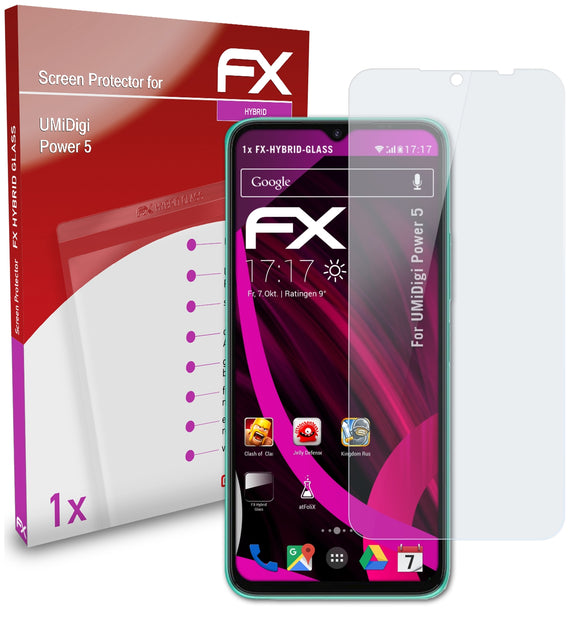 atFoliX FX-Hybrid-Glass Panzerglasfolie für UMiDigi Power 5