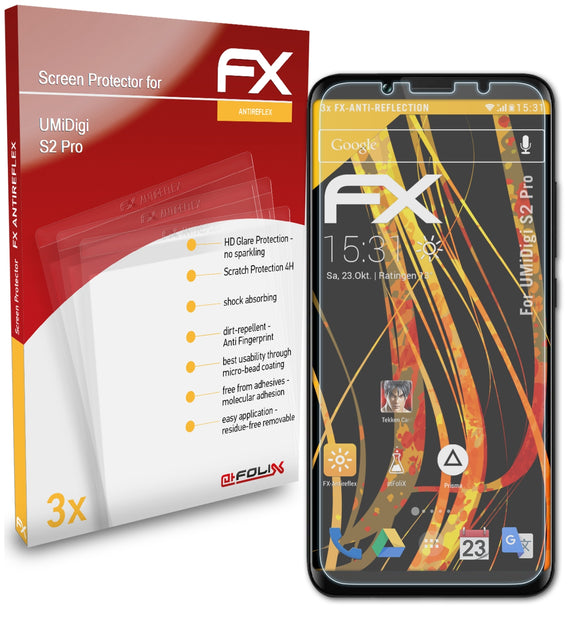 atFoliX FX-Antireflex Displayschutzfolie für UMiDigi S2 Pro
