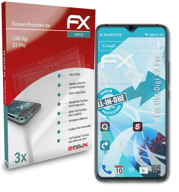 atFoliX FX-ActiFleX Displayschutzfolie für UMiDigi S3 Pro