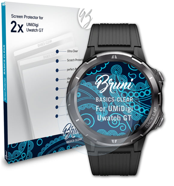 Bruni Basics-Clear Displayschutzfolie für UMiDigi Uwatch GT