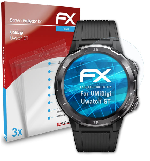 atFoliX FX-Clear Schutzfolie für UMiDigi Uwatch GT